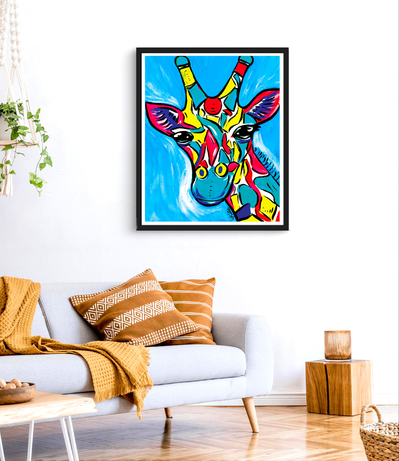 'Jigsaw Giraffe' Paper Print