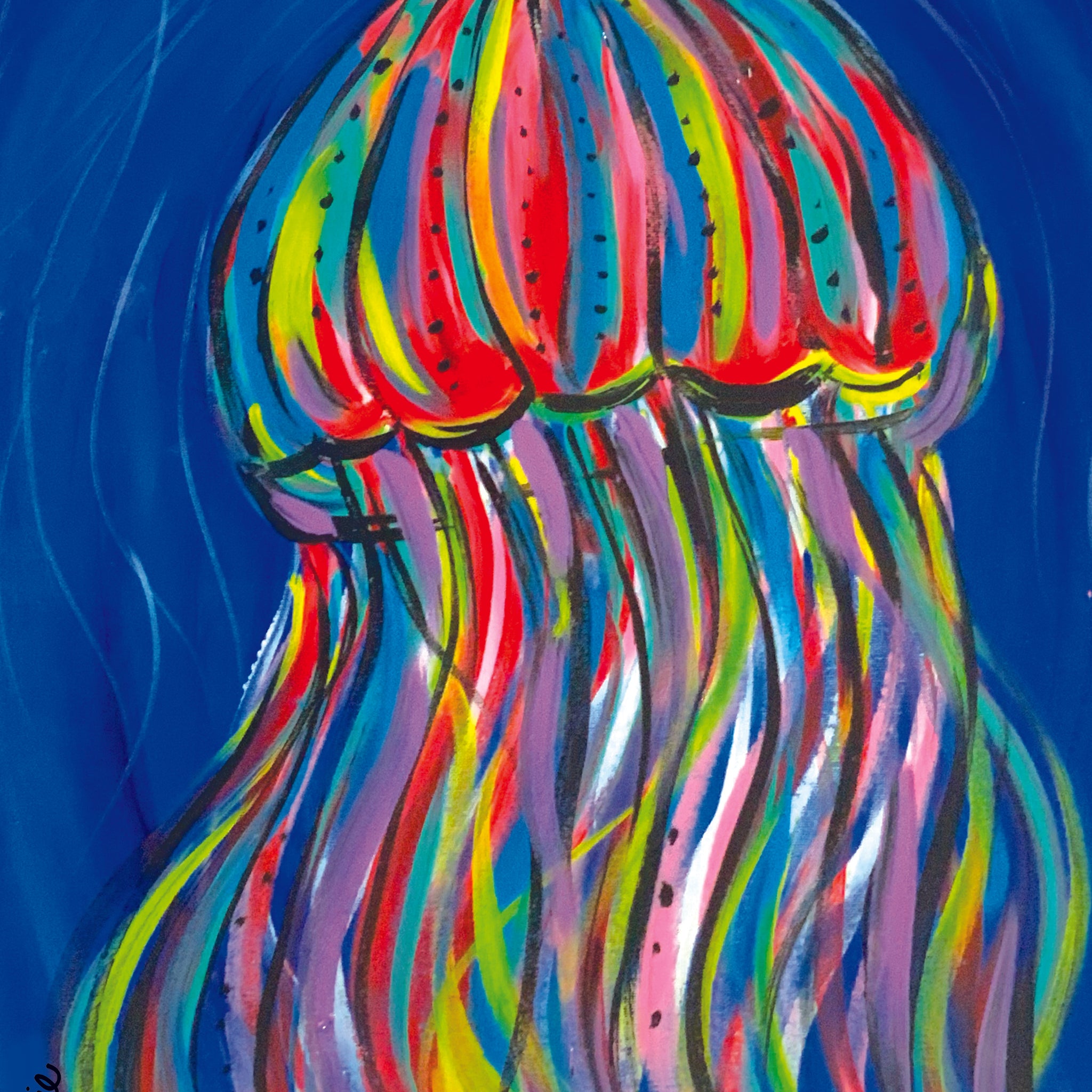 'Light Blue Jelly' Paper Print