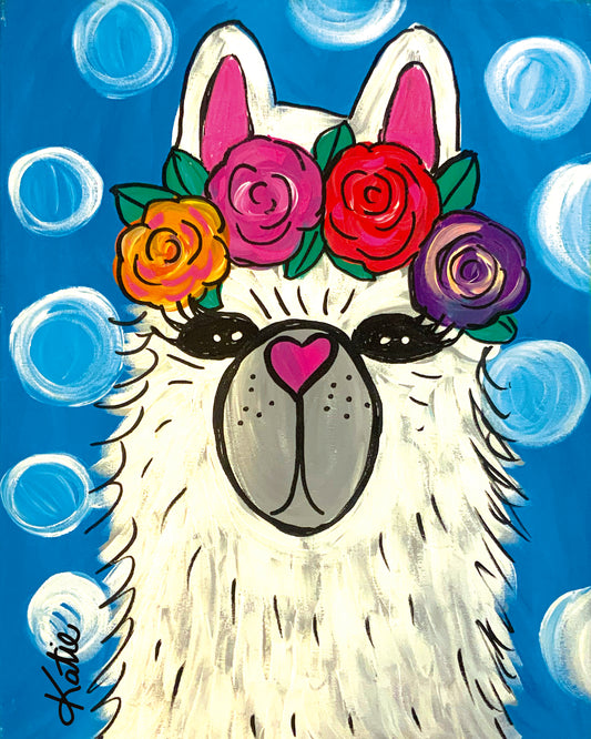Llama Floral Crown