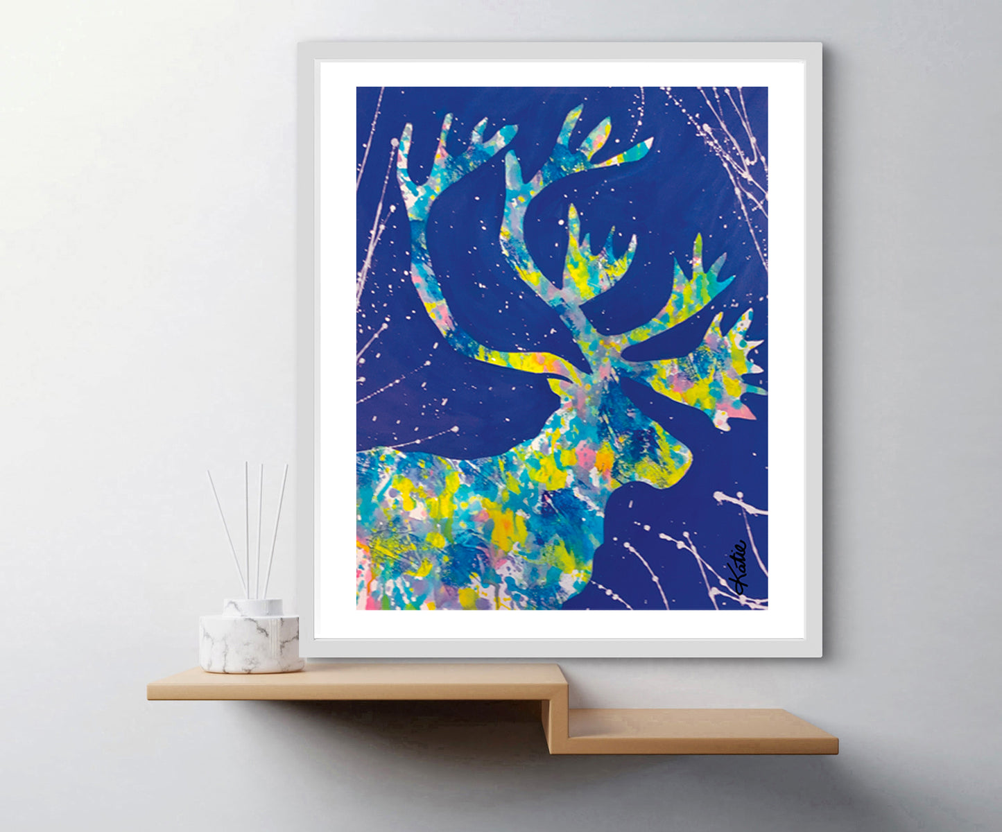 'Moose Splat' Paper Print
