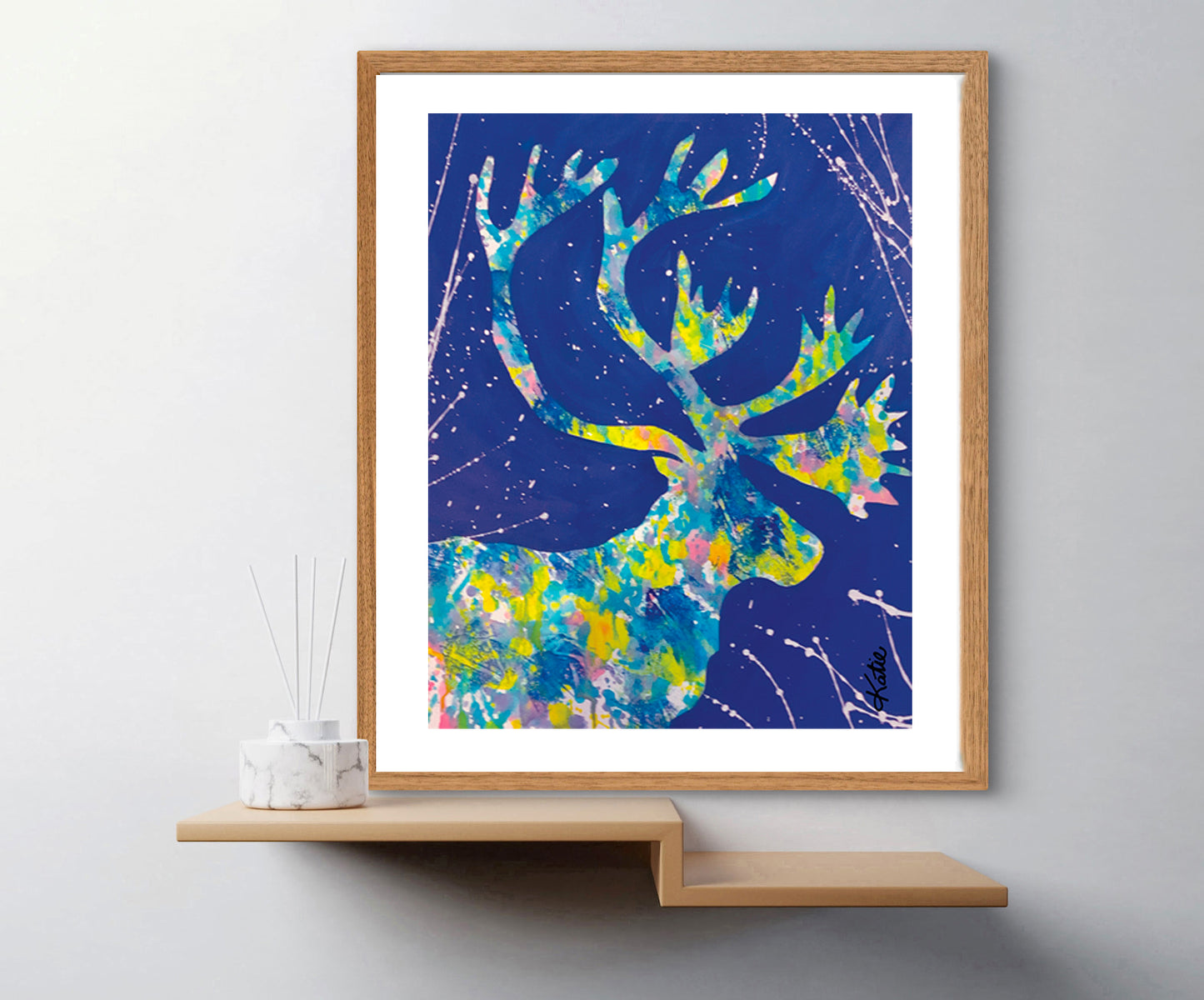 'Moose Splat' Paper Print