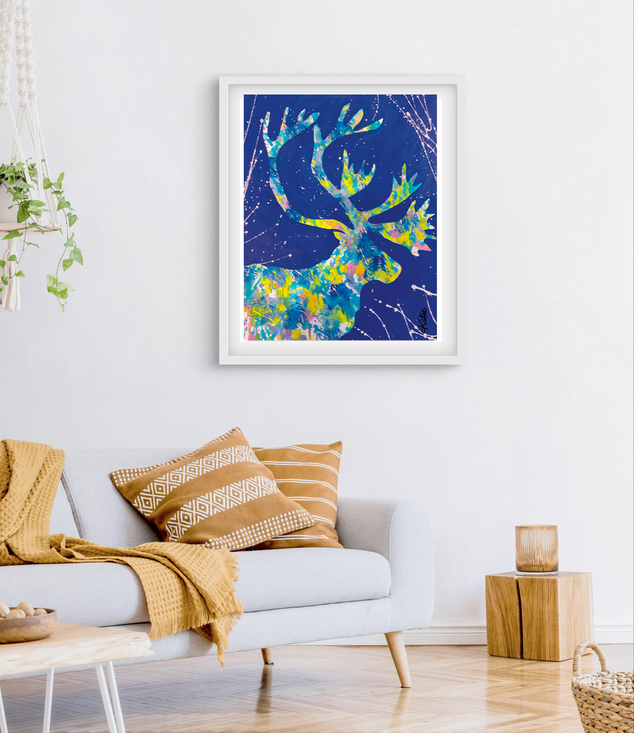 'Moose Splat' Paper Print