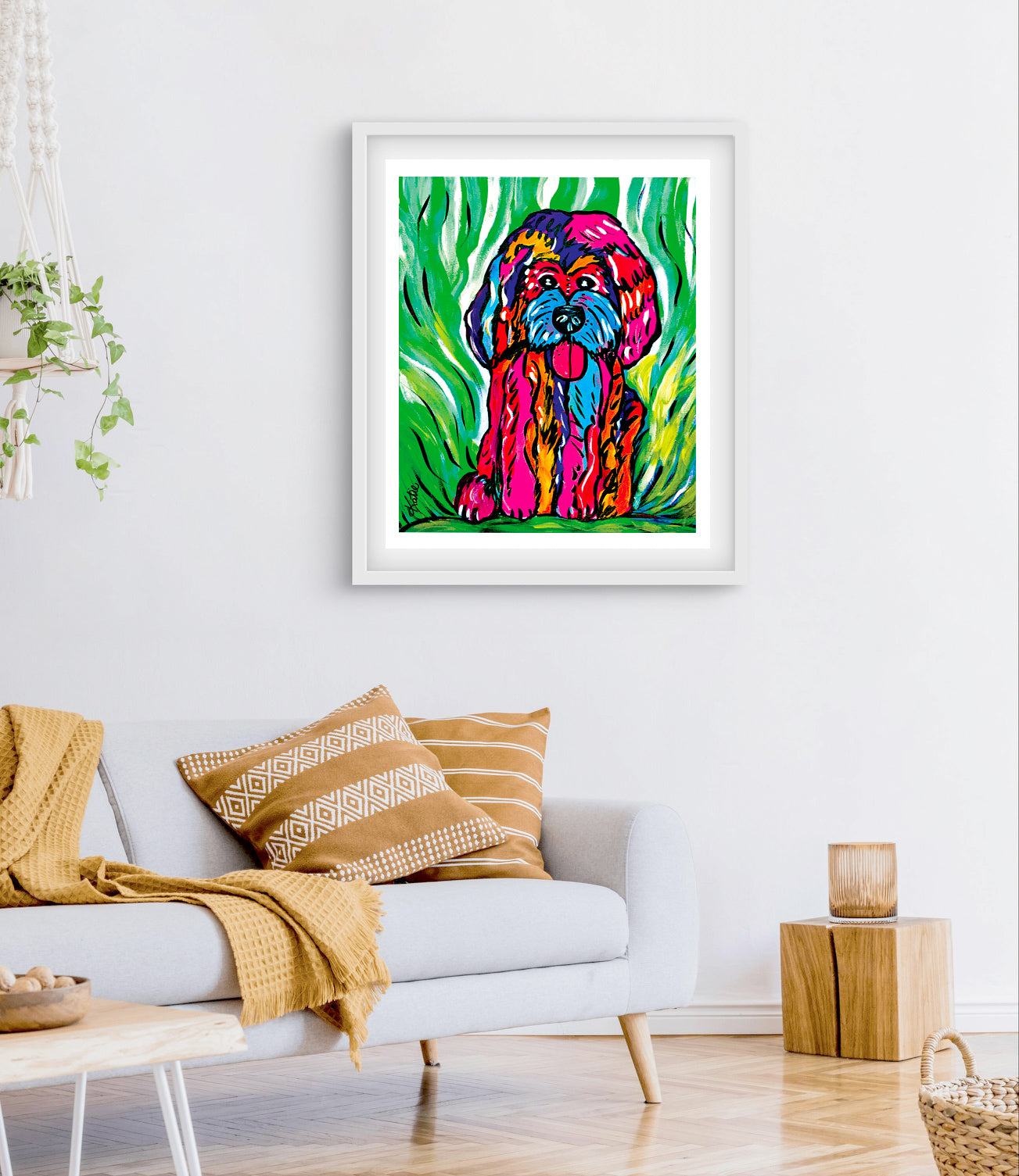 'Not All Dogs Are Pink' Paper Print