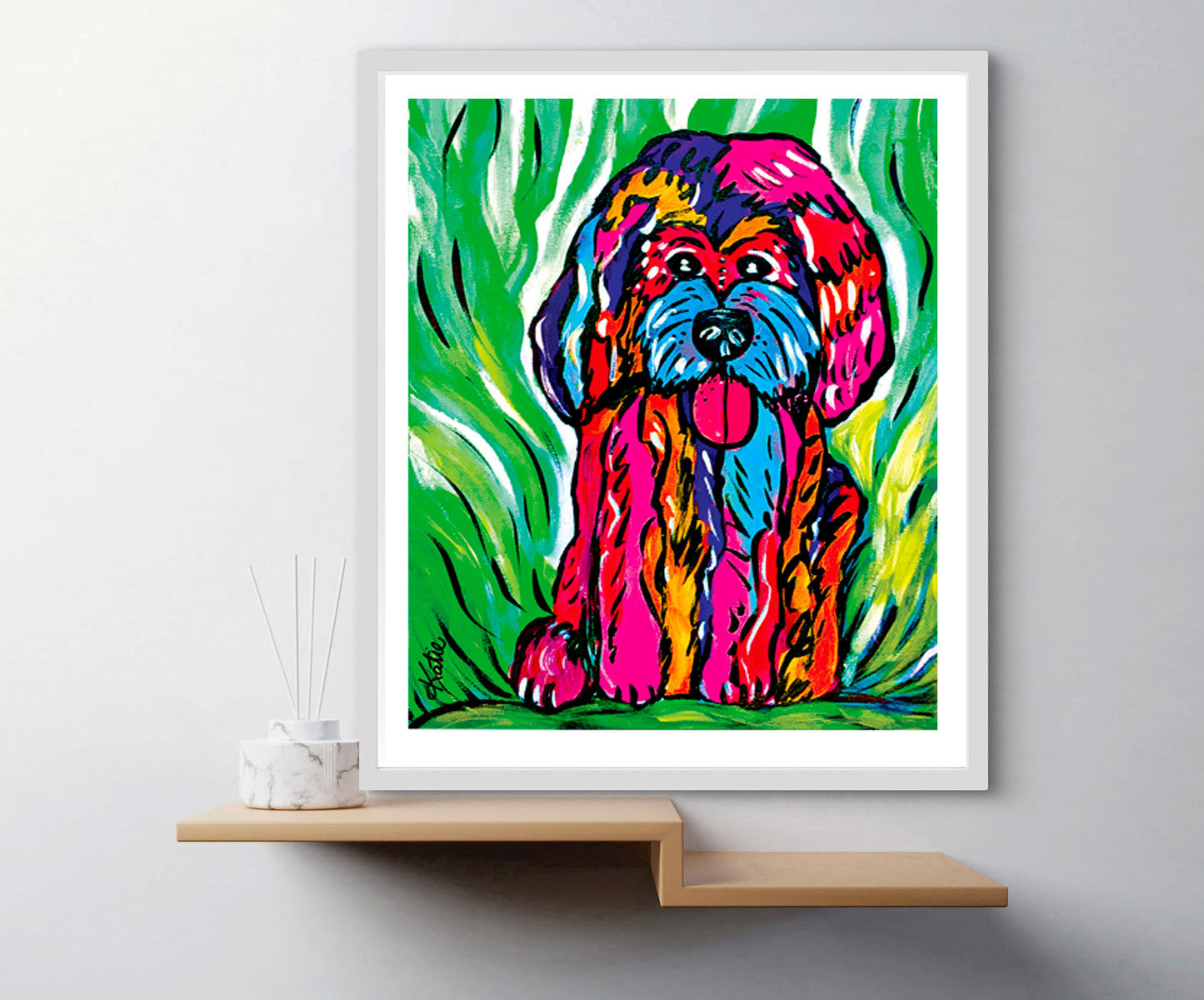 'Not All Dogs Are Pink' Paper Print