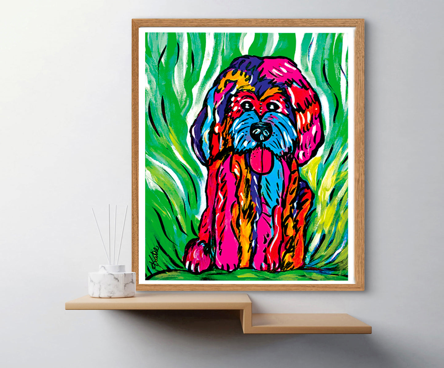 'Not All Dogs Are Pink' Paper Print