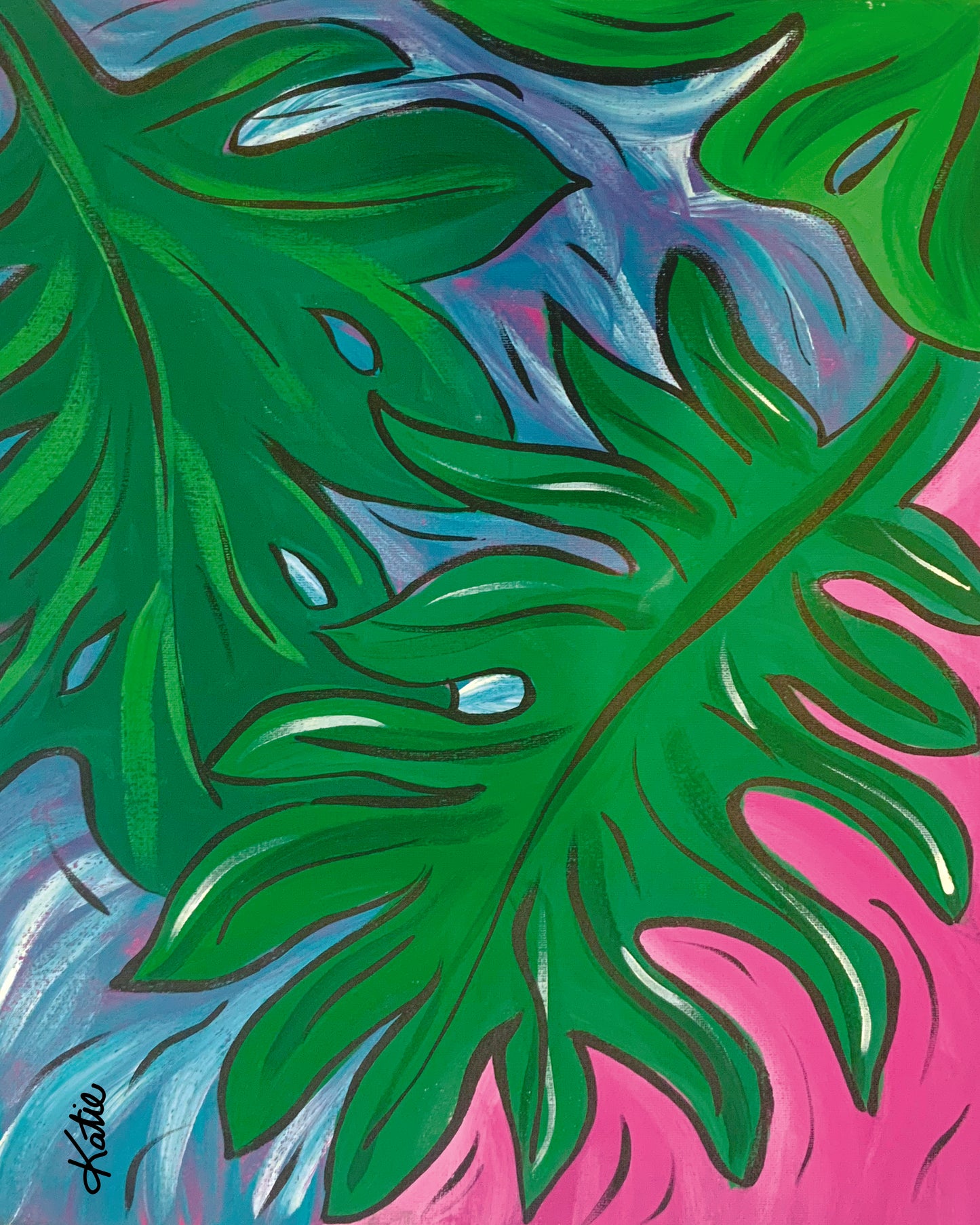 'Palm Leaves' Paper Print