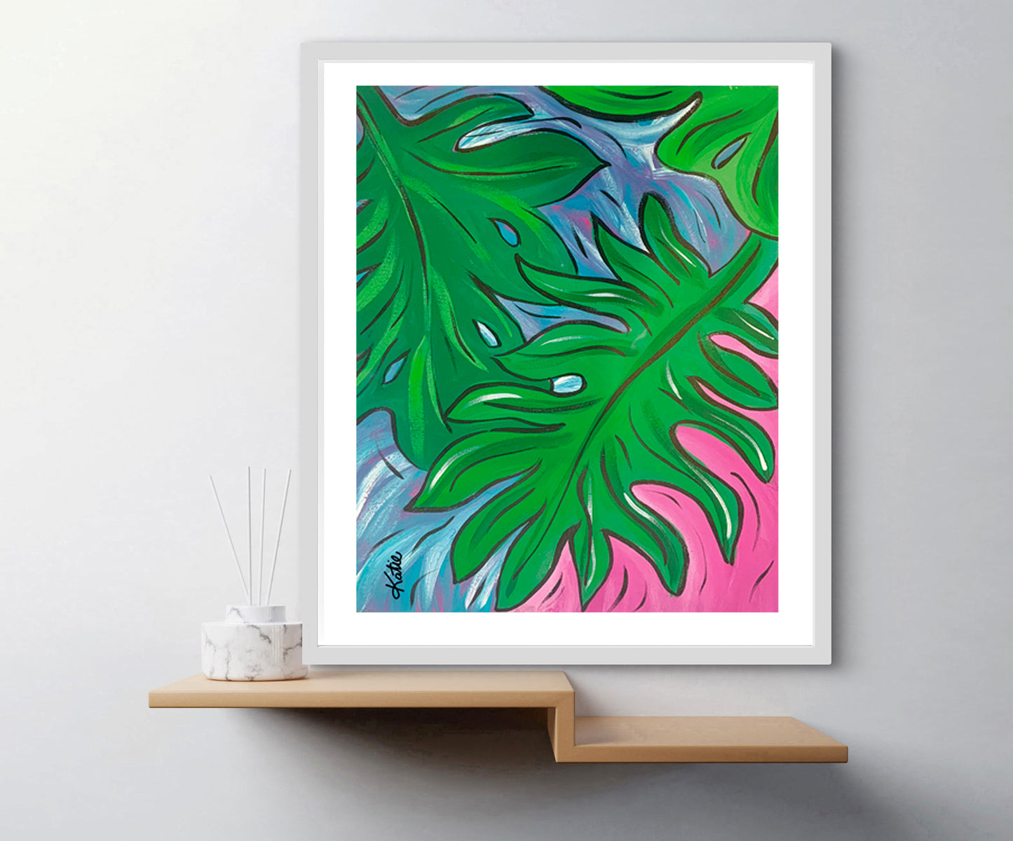 'Palm Leaves' Paper Print