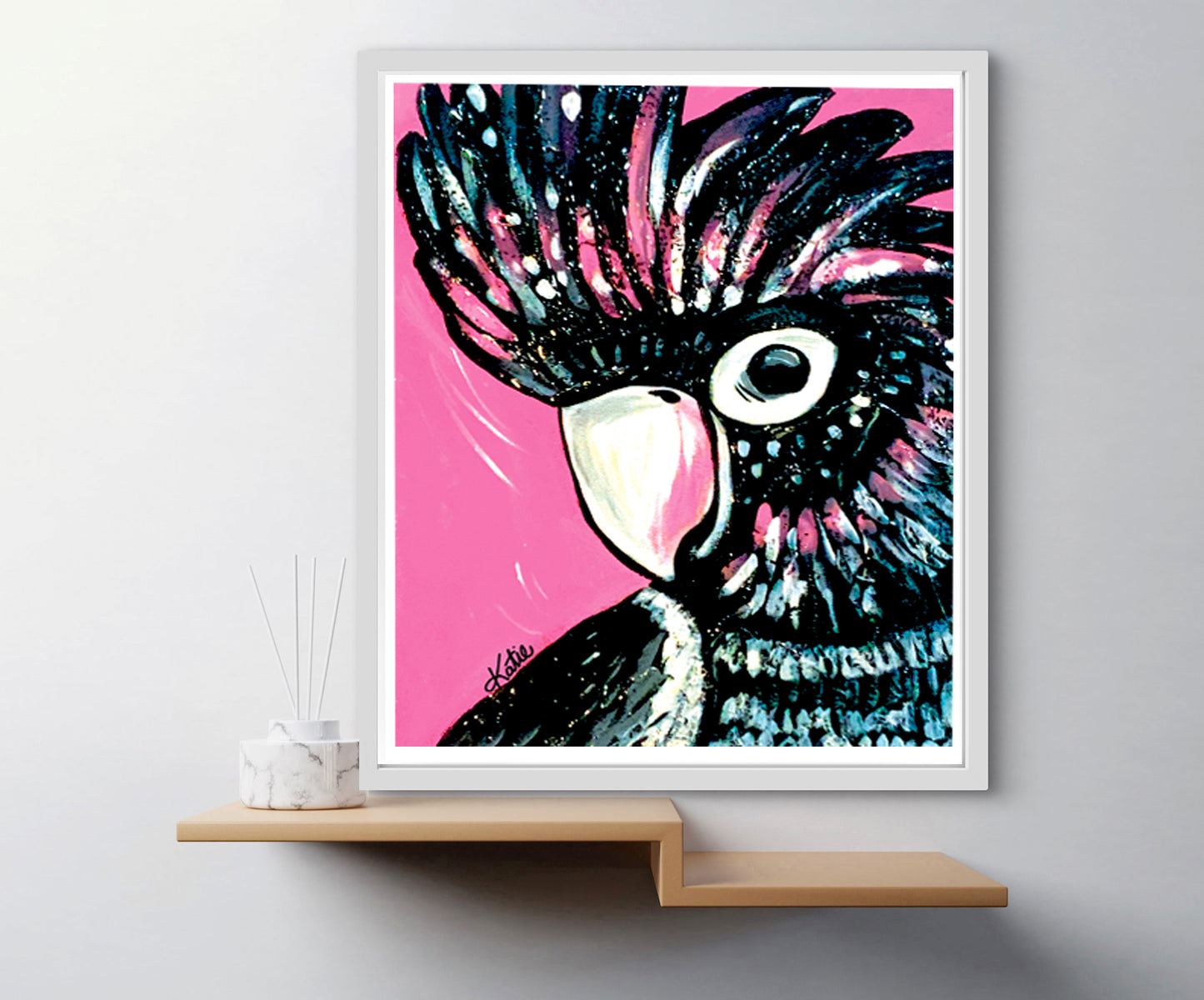 'Pink Cockatoo' Paper Print