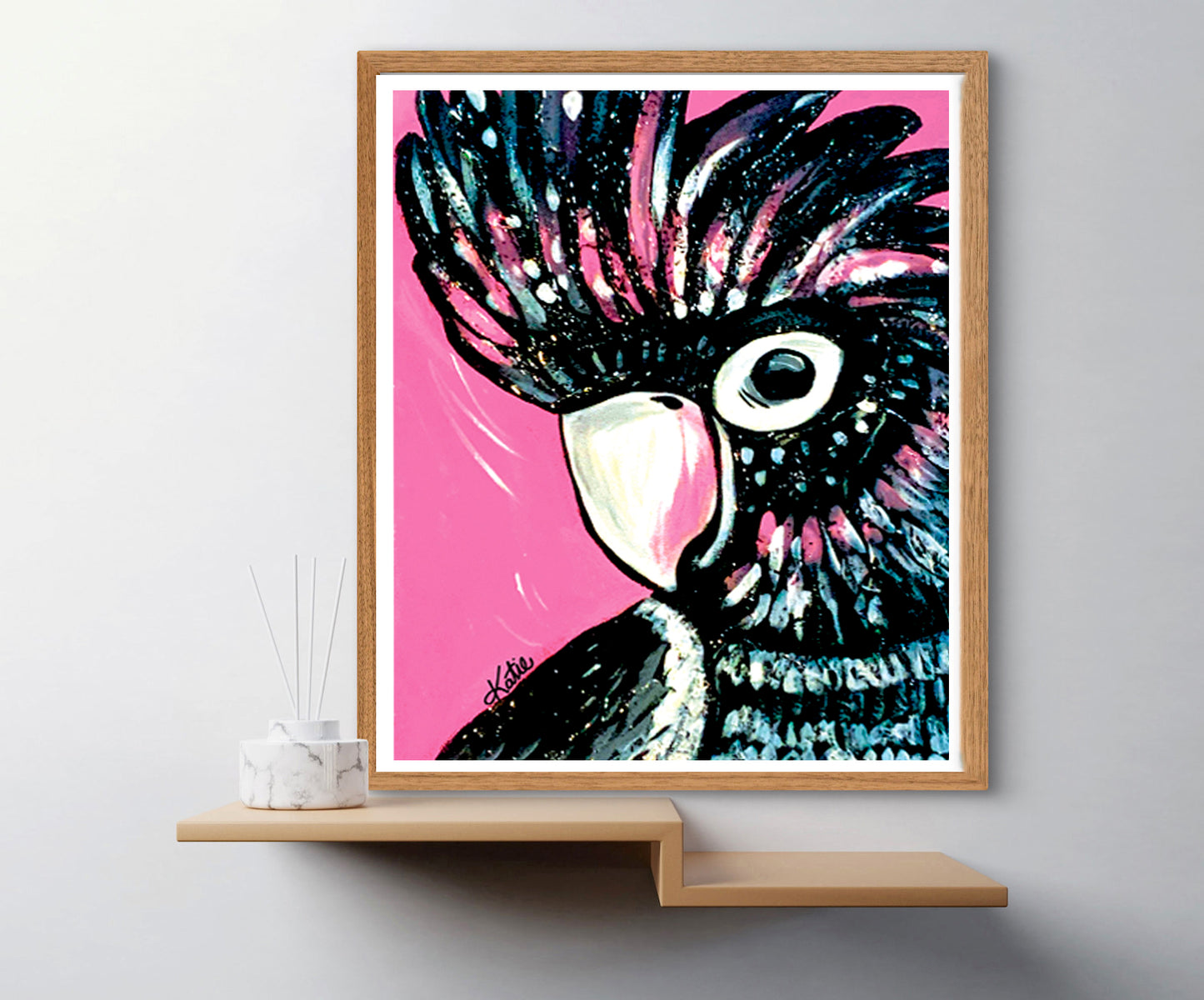 'Pink Cockatoo' Paper Print