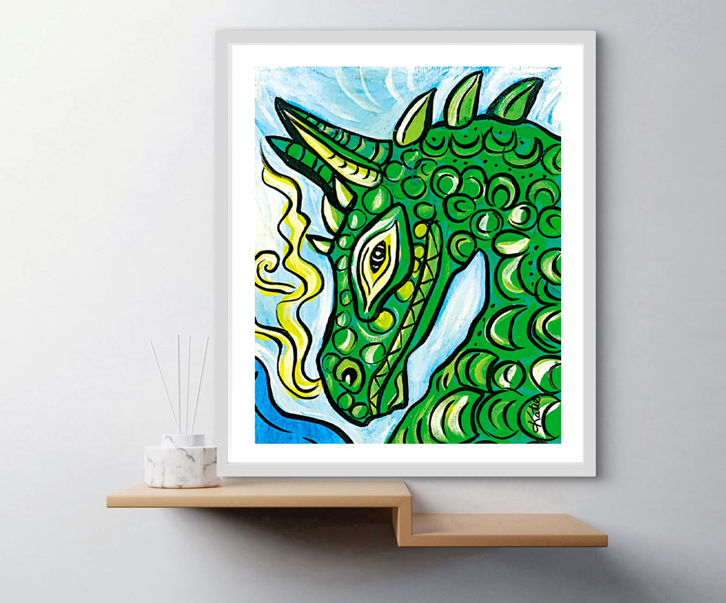 'Puff The Magic Dragon' Paper Print