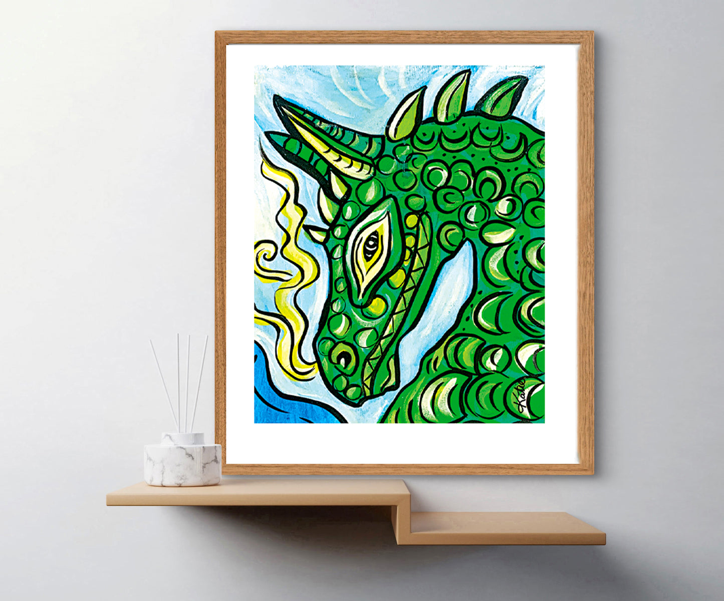 'Puff The Magic Dragon' Paper Print