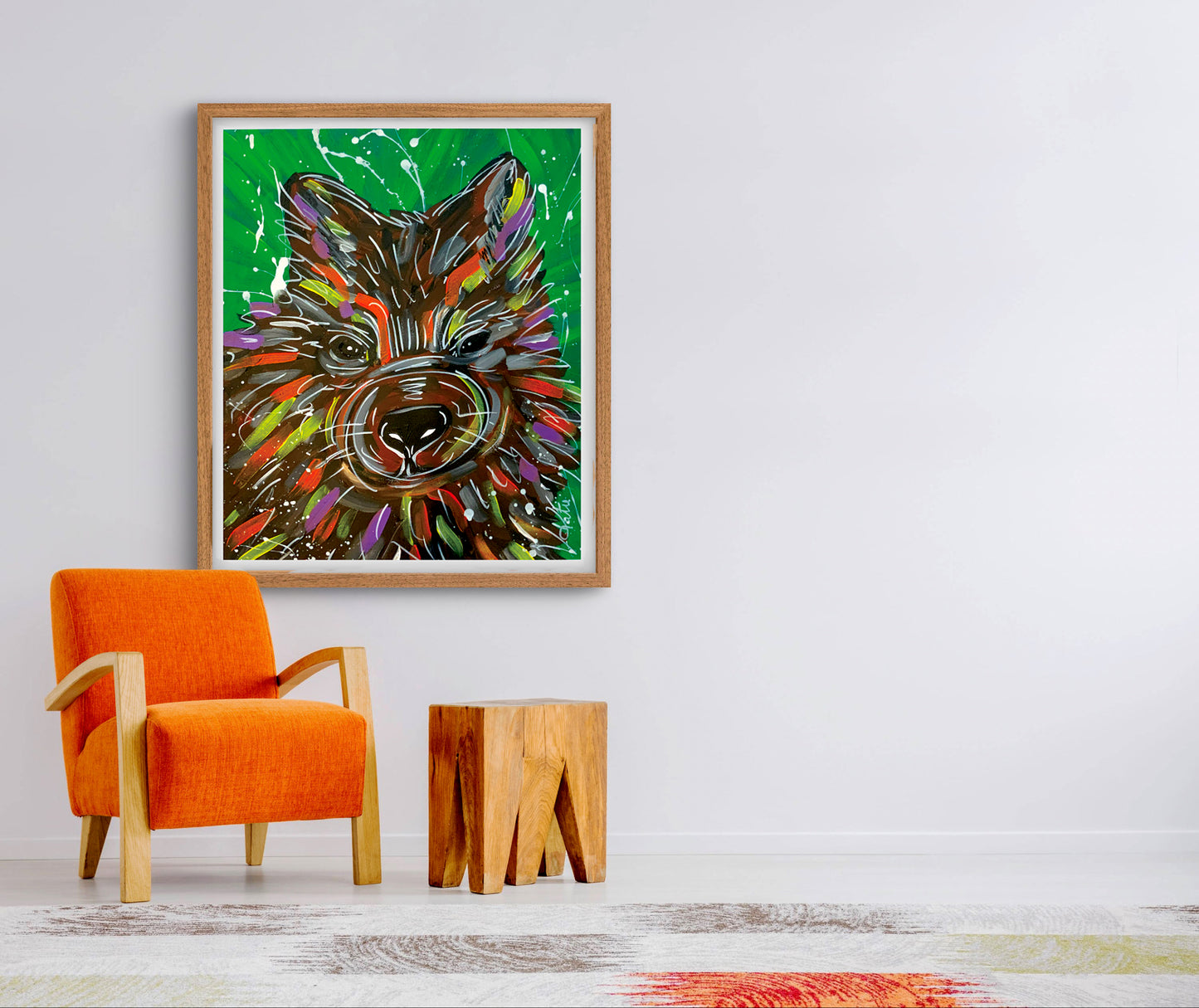 'Rasically Wombat' Paper Print