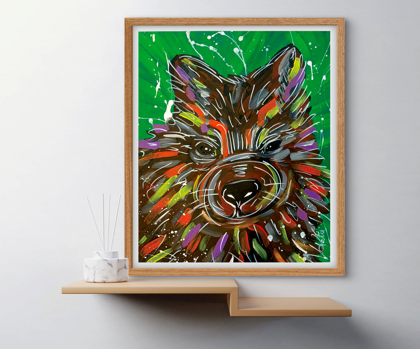 'Rasically Wombat' Paper Print