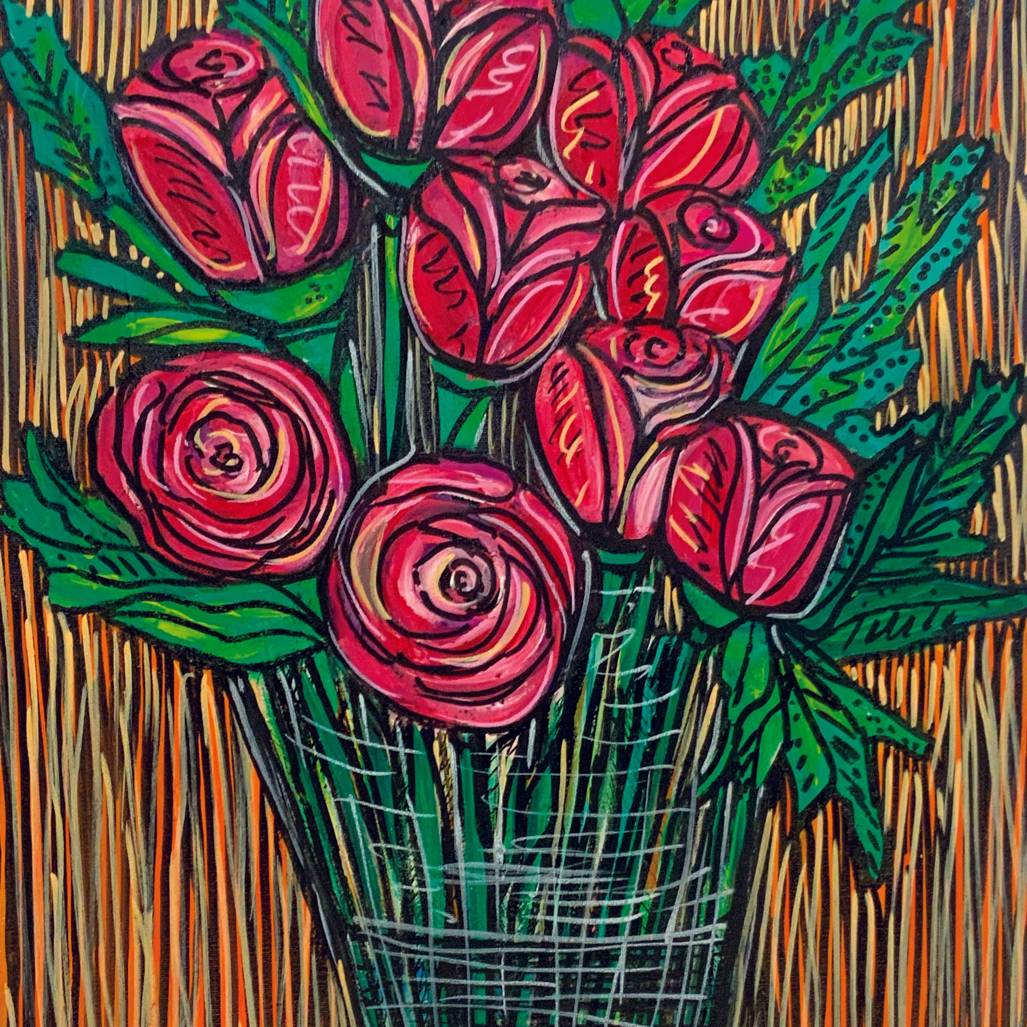 'Roses Are Red' Paper Print