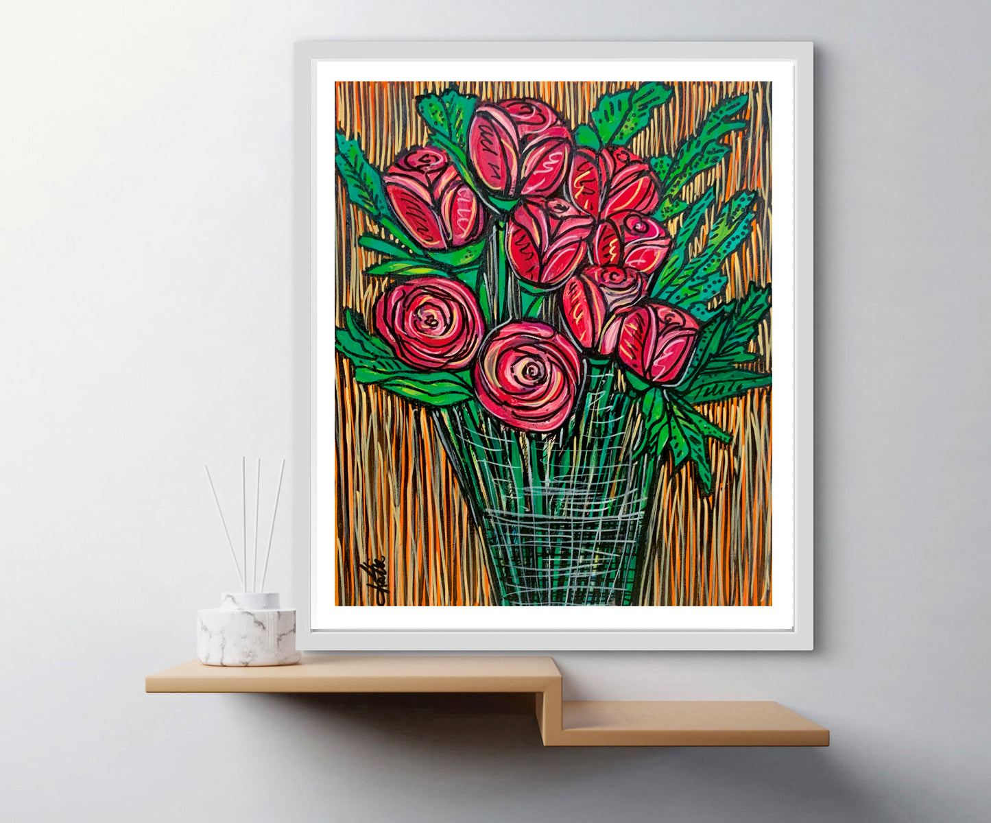 'Roses Are Red' Paper Print