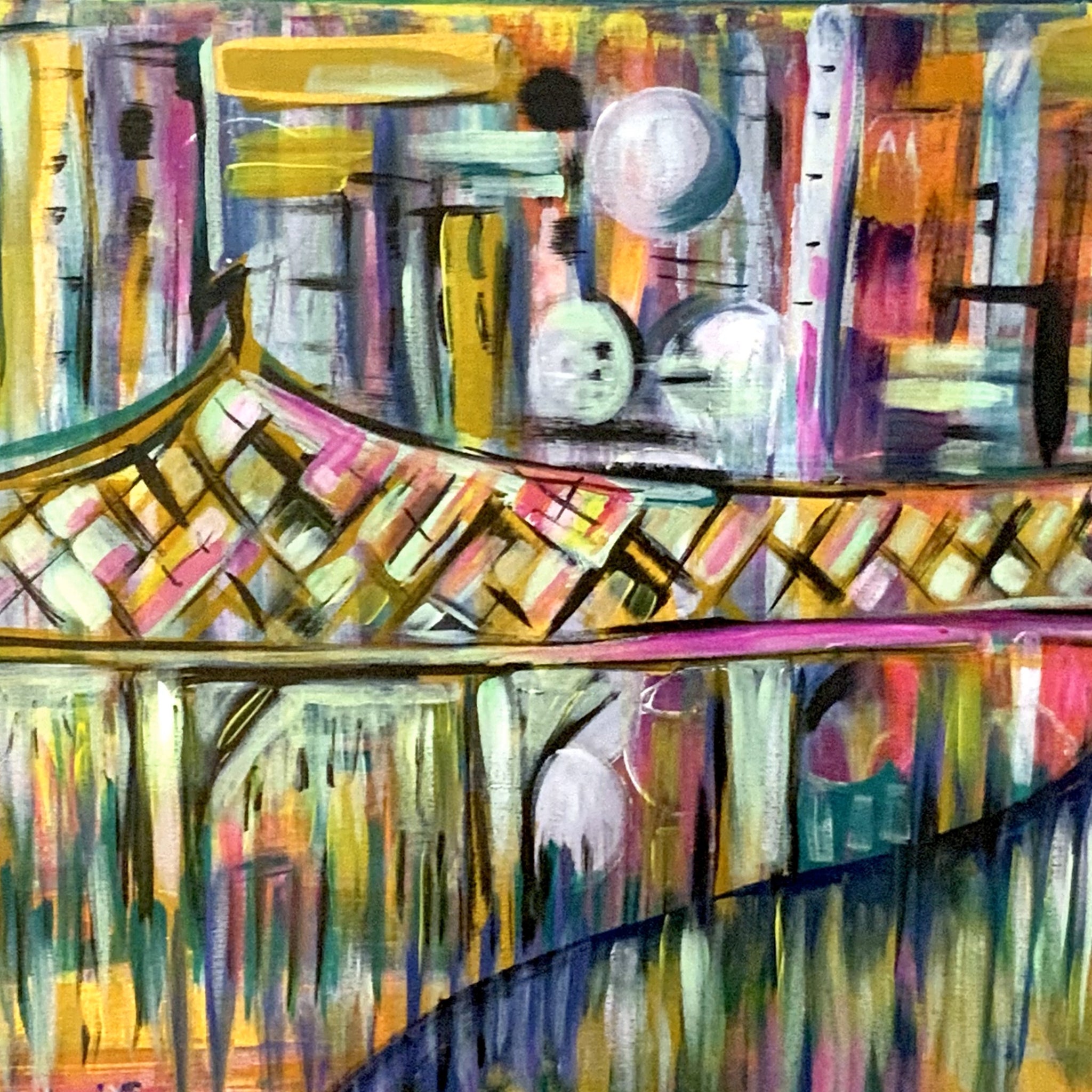 'Story Bridge Vibes Pink' Paper Print