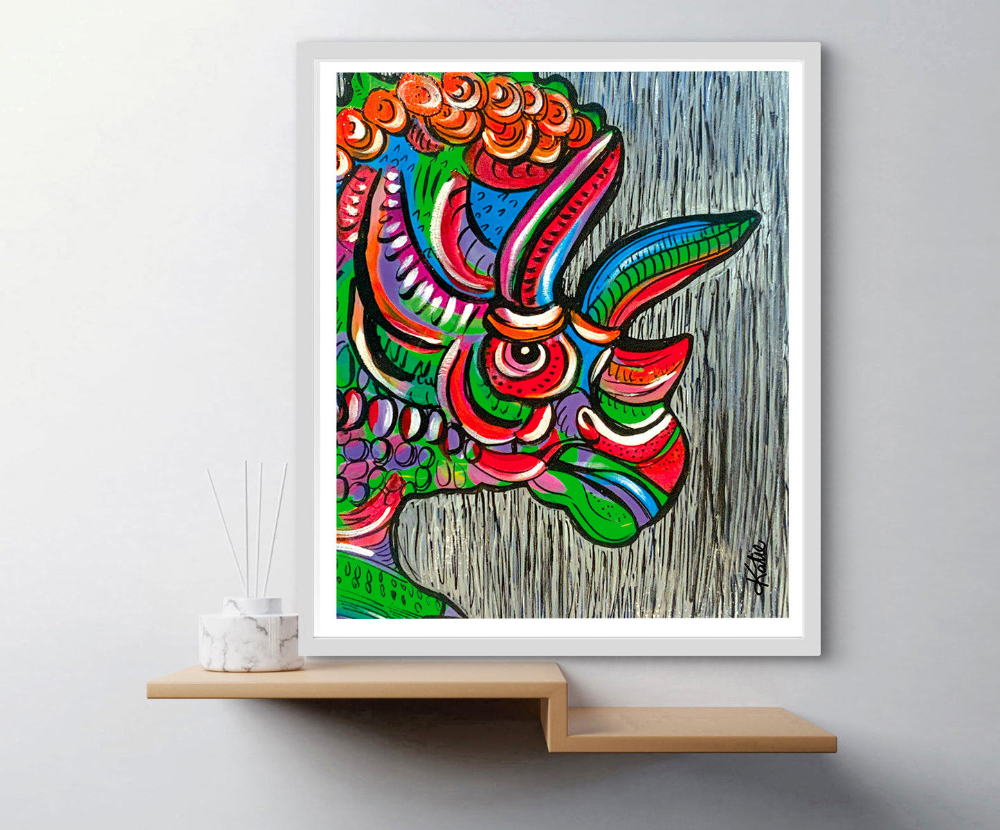 'Triceratops' Paper Print