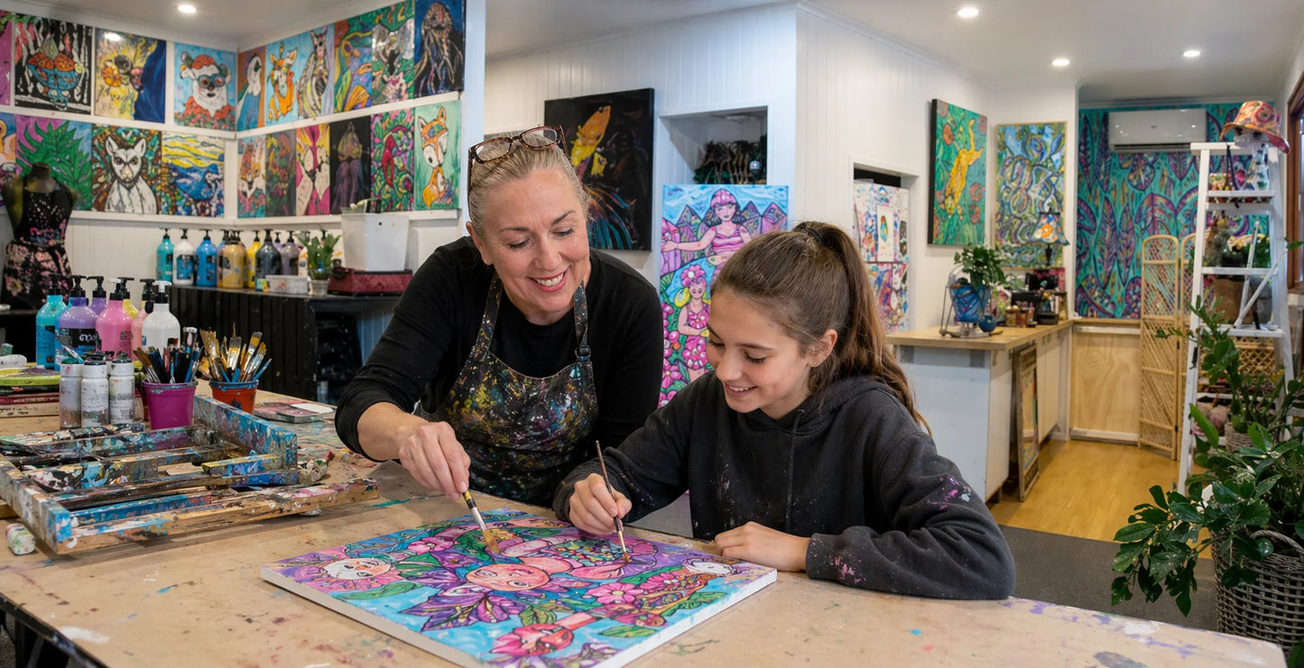 Art Class Brisbane - Thursday Term 2 Artist Mentoring 8-12 years / 10 weeks n