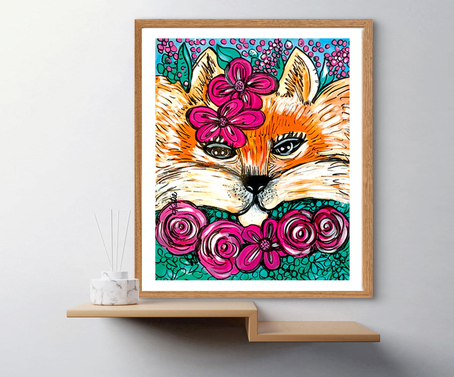 'Feeling Foxy' Paper Print