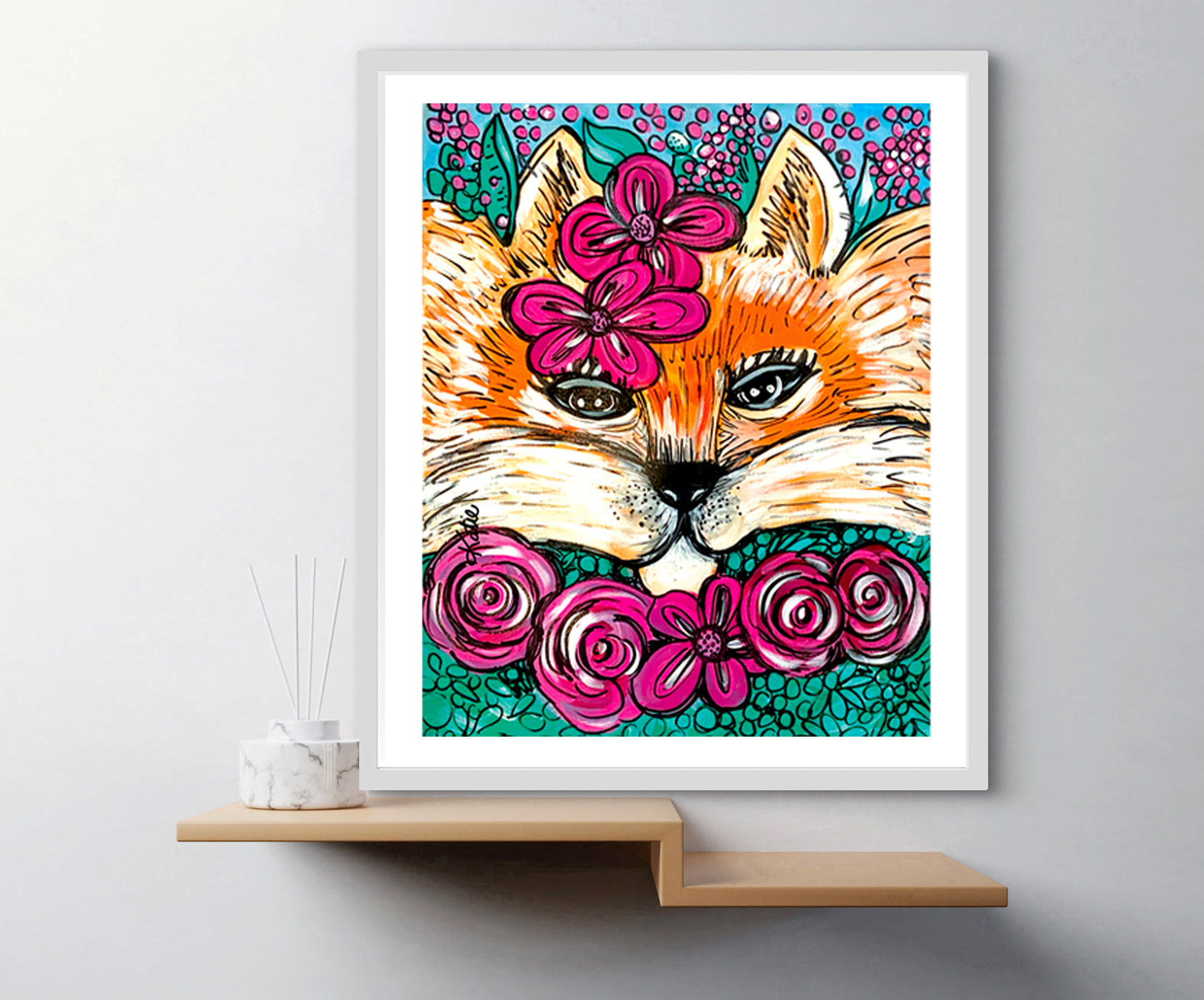 'Feeling Foxy' Paper Print