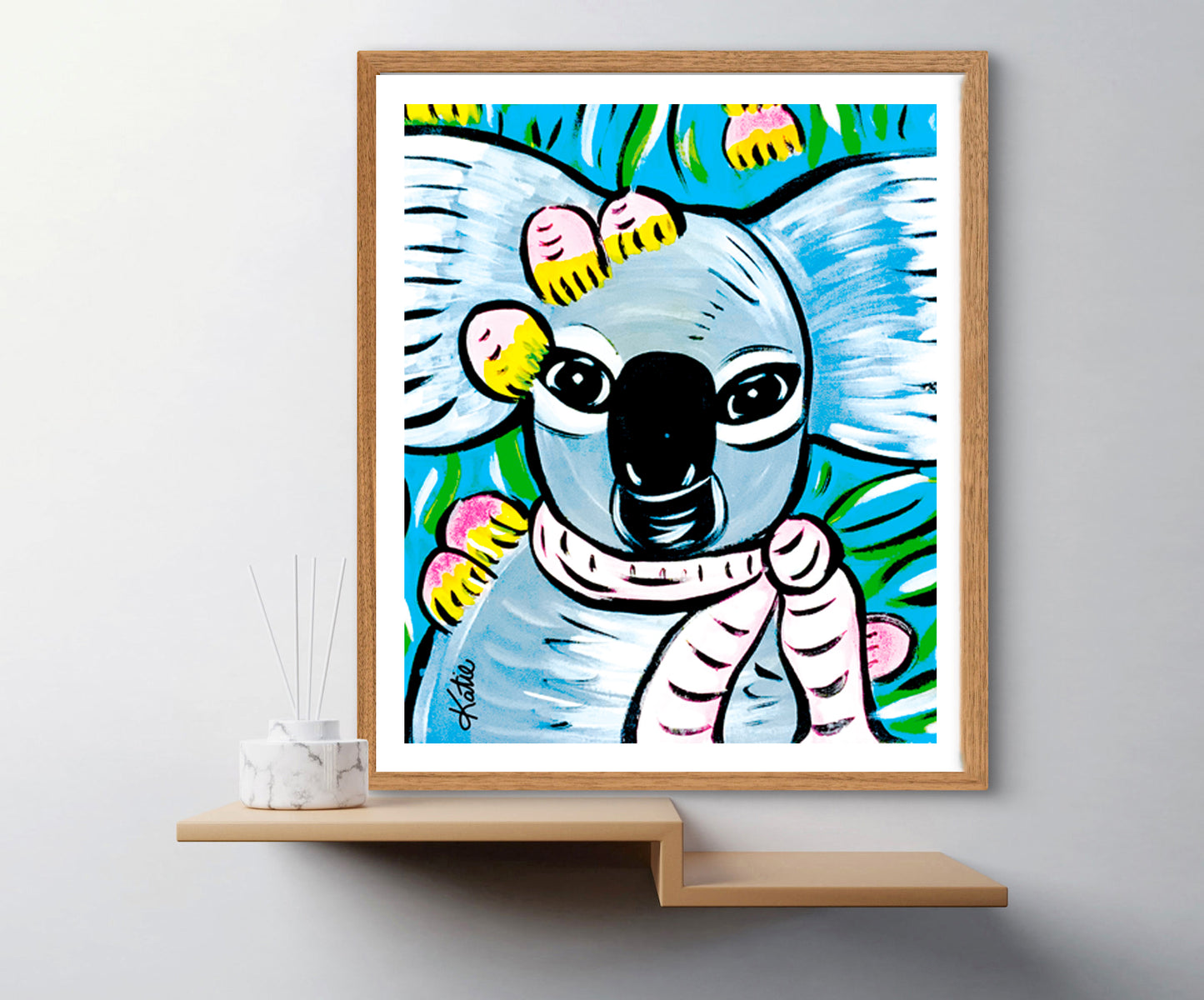 'Koala Grey' Paper Print