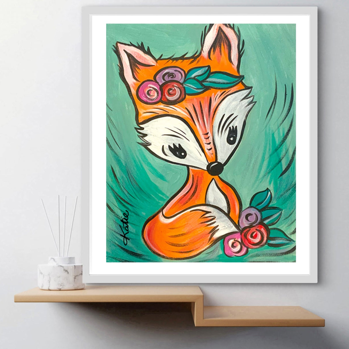 'Woodland Fox' Paper Print