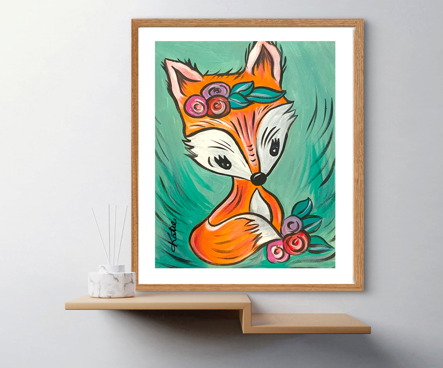 'Woodland Fox' Paper Print