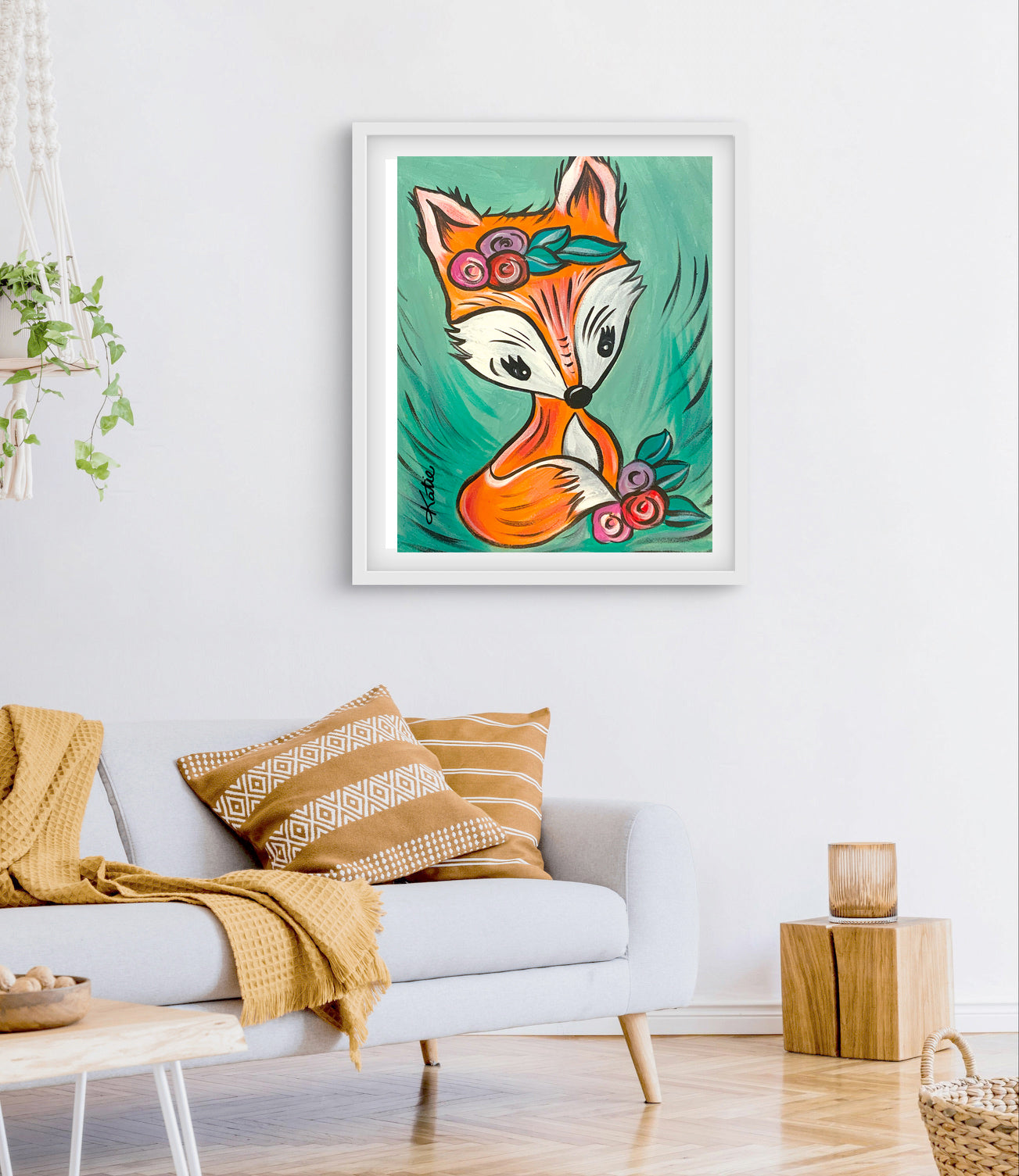 'Woodland Fox' Paper Print